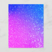 Neon glow tiener budget verjaardagsfeest uitnodigi (Achterkant)