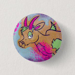 Neon Goat Ronde Button 3,2 Cm