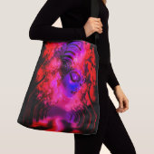 Neon Goddess in Enchanted Forest Crossbody Tas (Dichtbij)