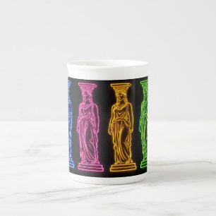 Neon Godin beeldhouwwerk leuk Porselein Kop
