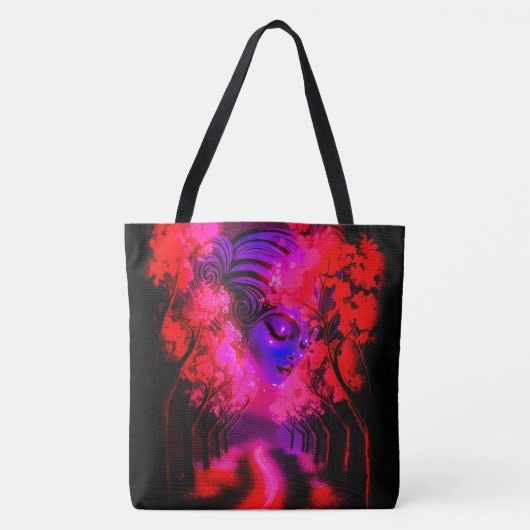 Neon Godin in Betoverd Bos Draagtas (Voorkant)