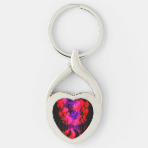 Neon Godin in Betoverd Bos Sleutelhanger