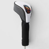 Neon Gordon Setter Golfheadcover (Schuin)