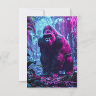 Neon Gorilla Bedankkaart