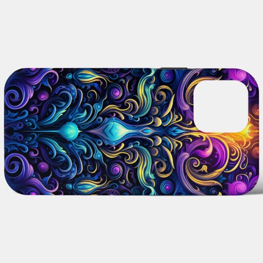 Neon gotisch, psychedelisch patroonontwerp Case-Mate iPhone case (Achterkant (horizontaal))