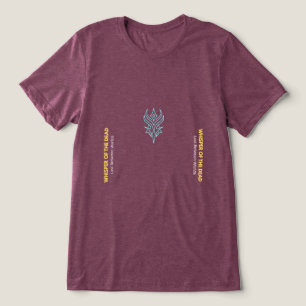 Neon gotische 'Fluistering van de Doden' heren T-s Tri-Blend Shirt
