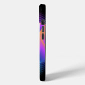 Neon Gradient Optical Illusion-ontwerp Case-Mate iPhone Case (Achterkant / Links)