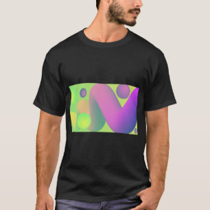 Neon Gradiënt Party Vibes T-shirt