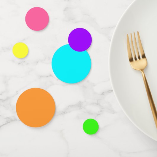 Neon Gradient Thème Party Table Confetti (Groupe)
