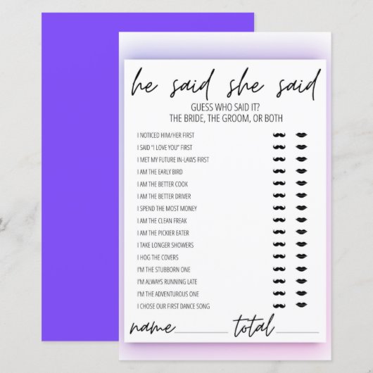 Neon Gradient zei dat ze zei dat Vrijgezellenfeest (Voorkant / Achterkant)