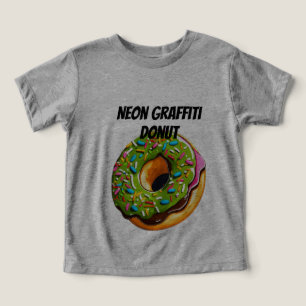 Neon Graffiti Donut–Straat Kunst Spatten Explosie