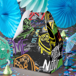 Neon Graffiti Gaming Pattern Bedankdoosjes