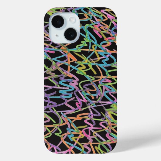 Neon Graffiti iPhone case (Achterkant)