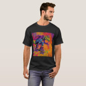 Neon Graffiti T-Rex Skate Trick T-shirt (Voorkant volledig)