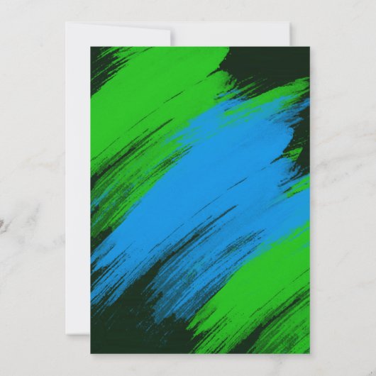 Neon Graffiti Tiener Bubble Voetbal Uitnodiging (Achterkant)