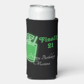 Neon Green 21st Birthday (Seltzer Voorkant)