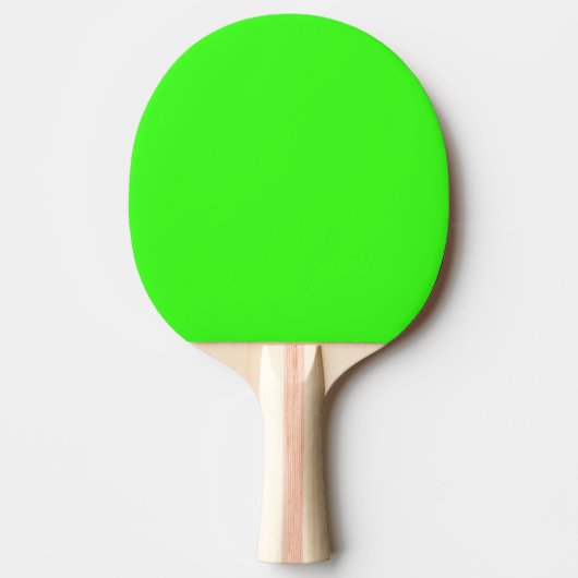 Neon Green Aangepaste kleur Helderkleurig zwart Tafeltennisbatje (Voorkant)
