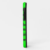 Neon green black music treble clef iphone 5 coque (Dos/Gauche)
