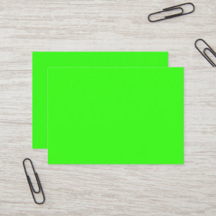 Neon Green Carte de visite puissant