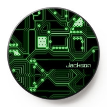 Neon Green Circuit Board | Gepersonaliseerd
