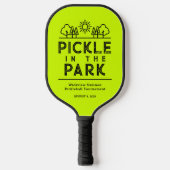 Neon Green Club Toernooi Evenement Pickleball Padd Pickleball Paddle (Voorkant)