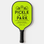 Neon Green Club Toernooi Evenement Pickleball Padd Pickleball Paddle (Achterkant)