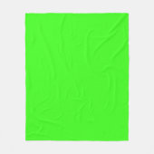 Neon Green Custom Fleece Blanket (Voorkant)