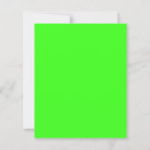 Neon Green Custom Paper Sheet (Achterkant)