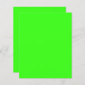 Neon Green Custom Paper Sheet (Voorkant / Achterkant)