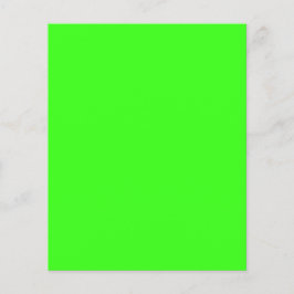 Neon Green Customizable Flyer