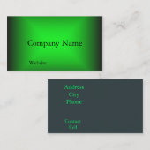 Neon Green Design Visitekaartje (Voorkant / Achterkant)