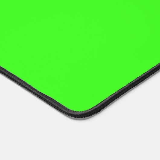 Neon Green Desk Mat With Pink Accent – Customize (Coin)