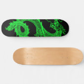 Neon Green Dragon Skateboard Deck (Horizontaal)
