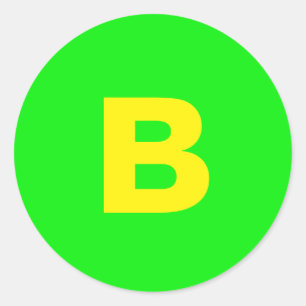 Neon Green Elegant geel Kleur Trendy Mode Ronde Sticker