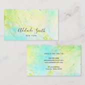 Neon Green elegant ontwerp Visitekaartje (Voorkant / Achterkant)