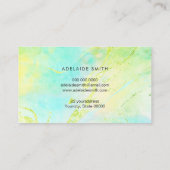 Neon Green elegant ontwerp Visitekaartje (Achterkant)