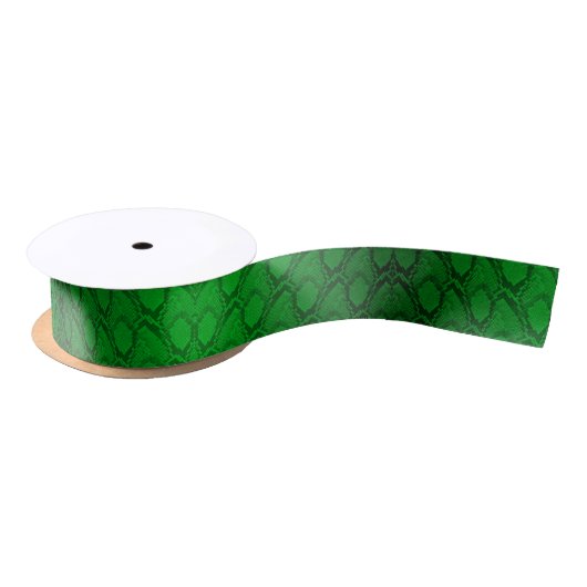 Neon Green en Black Snake Skin Reptile Scales Lint (Spoel)