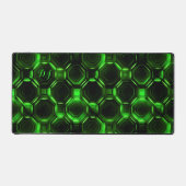 Neon Green et Black Desk Mat pour les joueurs (Recto)