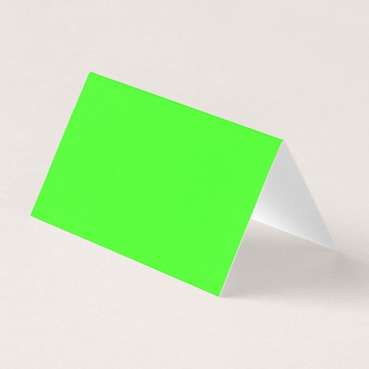 Neon Green Folded Visitekaartje (Voorkant)