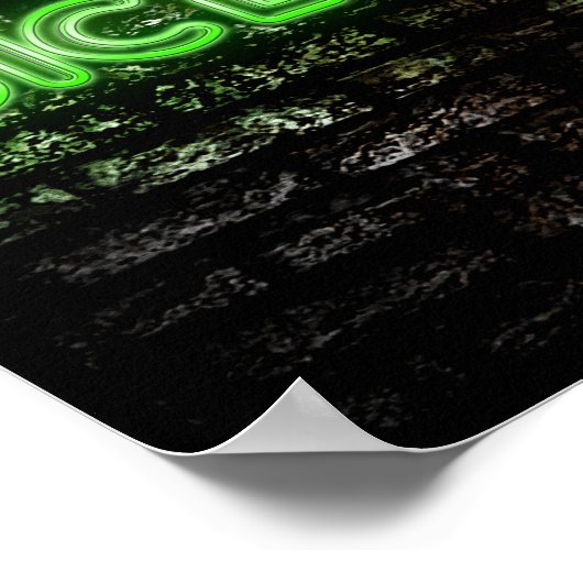 Neon Green Free Juice Sampling Poster (Hoek)