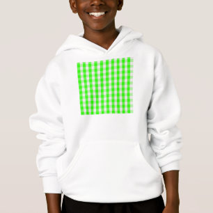 Neon Green Gingham Pattern van Shirley Taylor