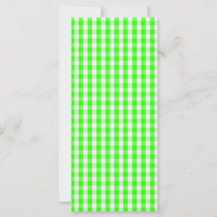 Neon Green Gingham Pattern van Shirley Taylor