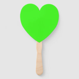 Neon Green Heart Fan Set – Customizable Handwaaier