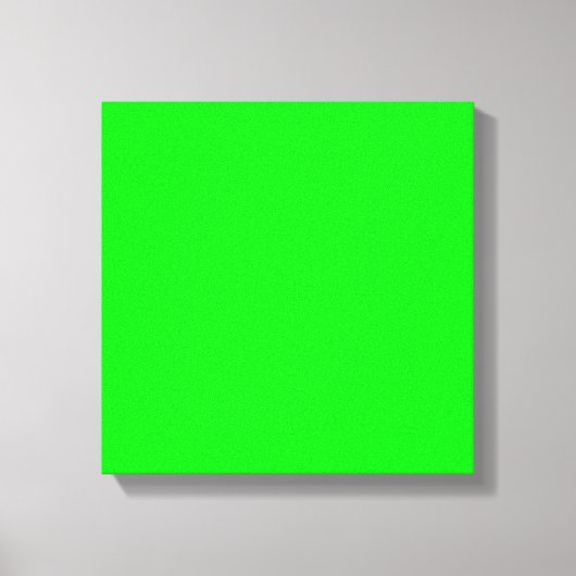 Neon green hex code 00FF00 Canvas Afdruk (Voorkant)