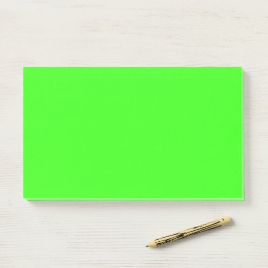 Neon Green JUMBO Post-it® Notes (Op bureau)