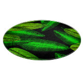 Neon Green Leaves Art. Snijplank (Hoek)