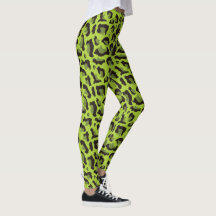 Neon Green Leopard Print