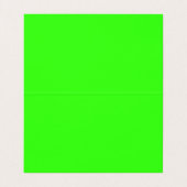 Neon Green Makeup Artist Salon Helderkleurig Visitekaartjes (Binnenkant ongevouwen)