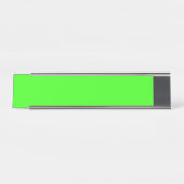 Neon Green Modern Desk Name Plate – Customizable Bureau Naambordje (Voorkant)