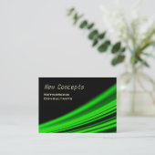 Neon Green Modern Visitekaartje (Staand voorkant)